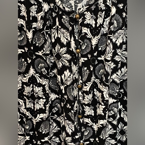 (S6) Chelsea Studios 2X (26/28) Boho V-Neck Button-Down Tunic - Picture 6 of 10